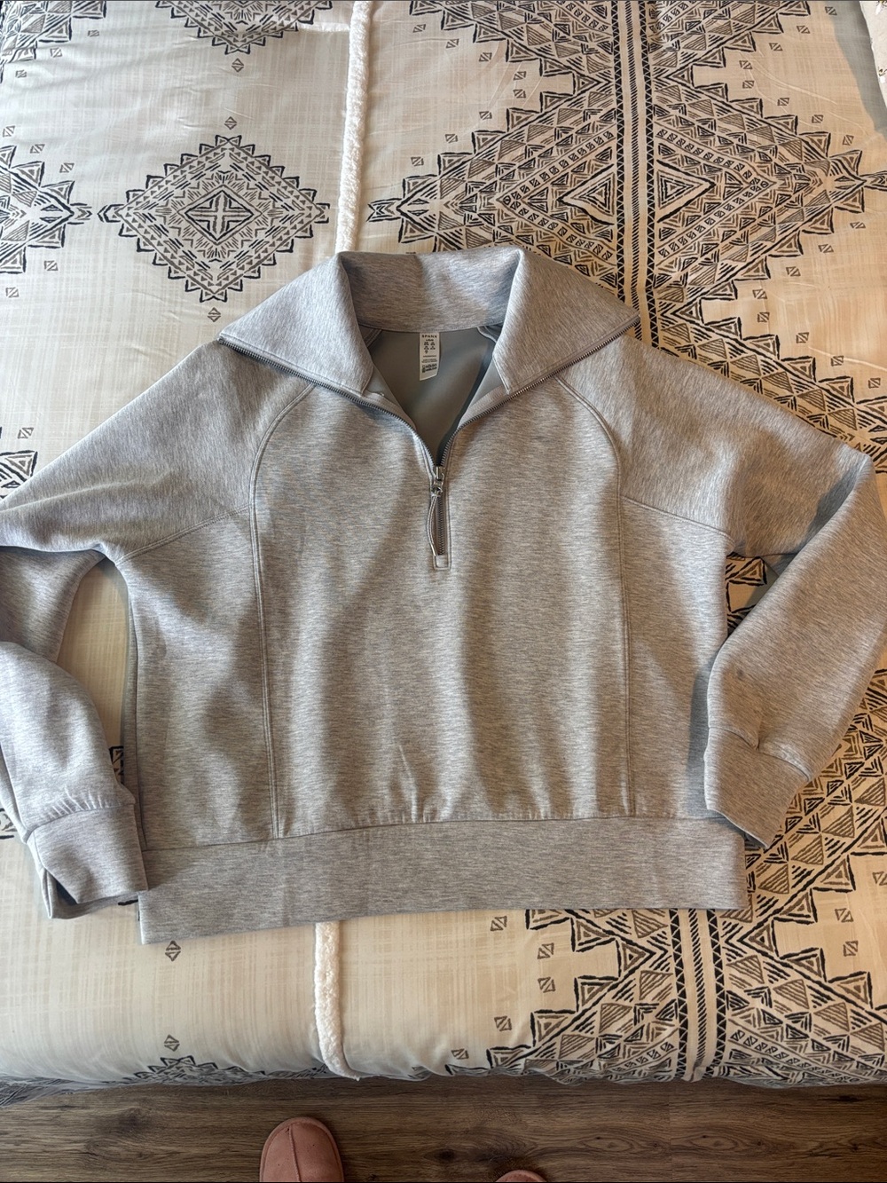 Spanx Air Essentials Half-Zip Pullover Sweatshirt